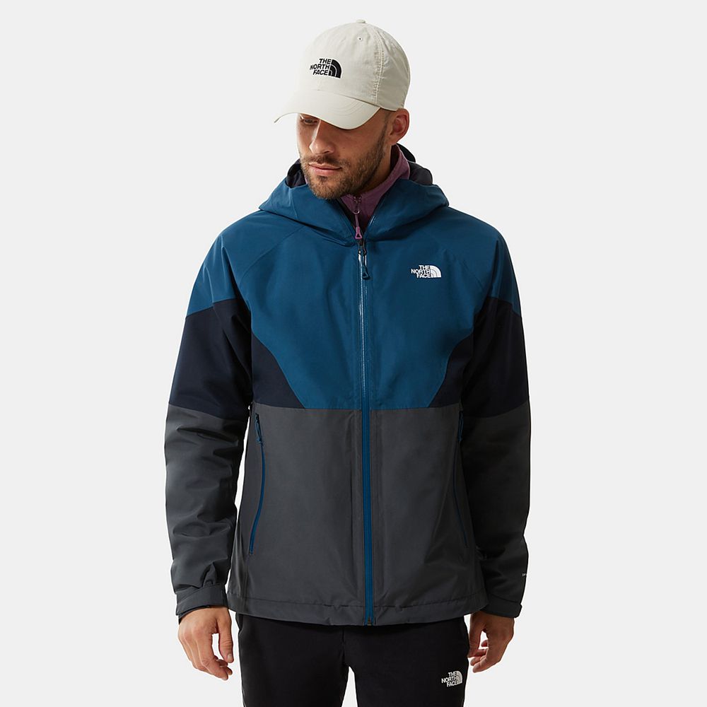 The North Face Lightweight Shell Jackets Mens Australia - The North Face Lightning Grey / Navy Hikin